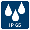 Защита от пыли и струй воды по классу IP65